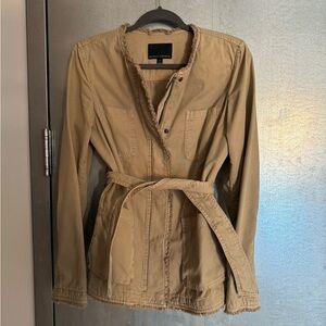 Banana Republic Tie Waist Tan Utility Jacket